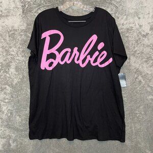 Torrid Women Barbie Logo Classic Stretch Short Sleeve Crew Neck T Shirt 2X Plus